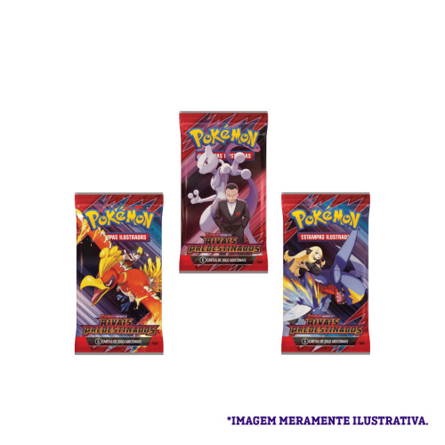Blister Triplo Pokémon Rivais Predestinados Zebstrika = 19 Cartas - Pokemon TCG - #