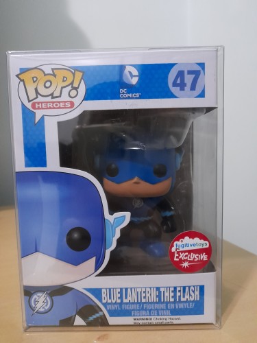 Funko Pop Blue Lantern: The Flash (com Protetor Incluso) - Dc Comics - #47