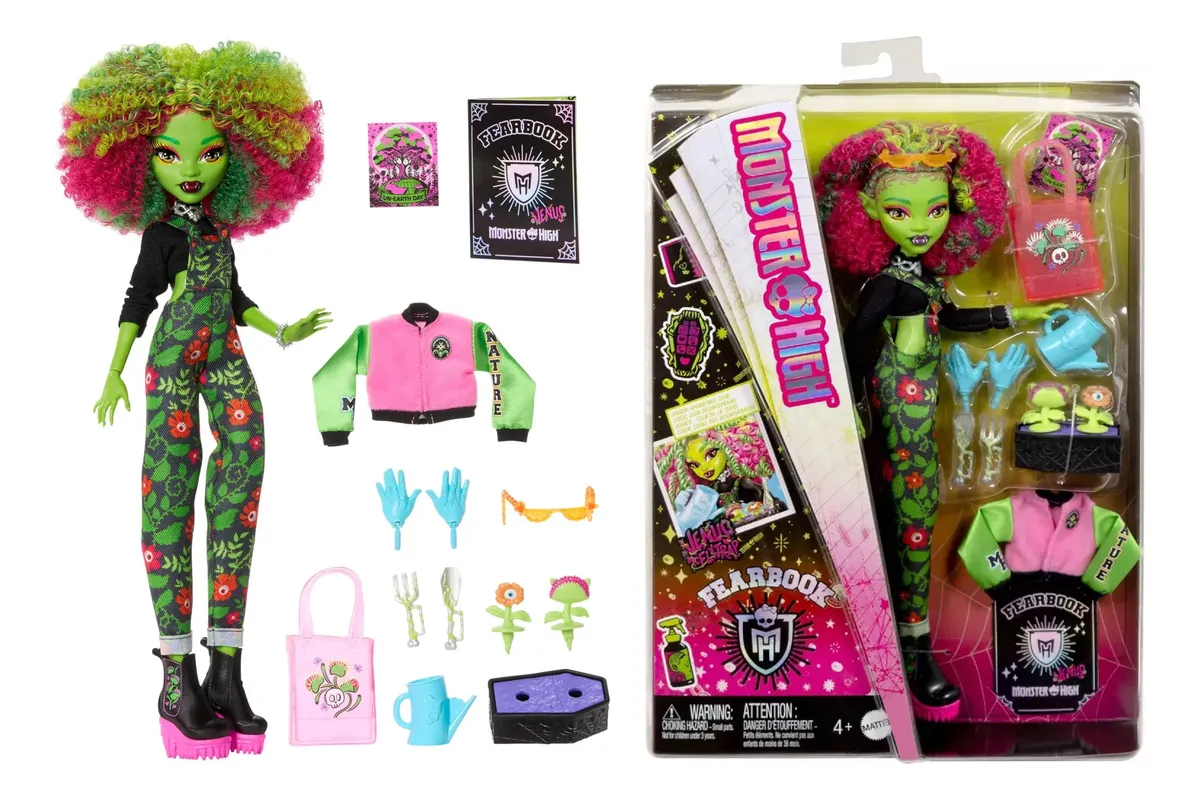 Boneca Fearbook Venus Mcflytrap Target Exc Monster High Monster High #2025 - Produto Original