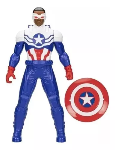 Action Figures Boneco Avengers Figura Olympus Captain America Capitão América San Wilson F6936-Marvel-