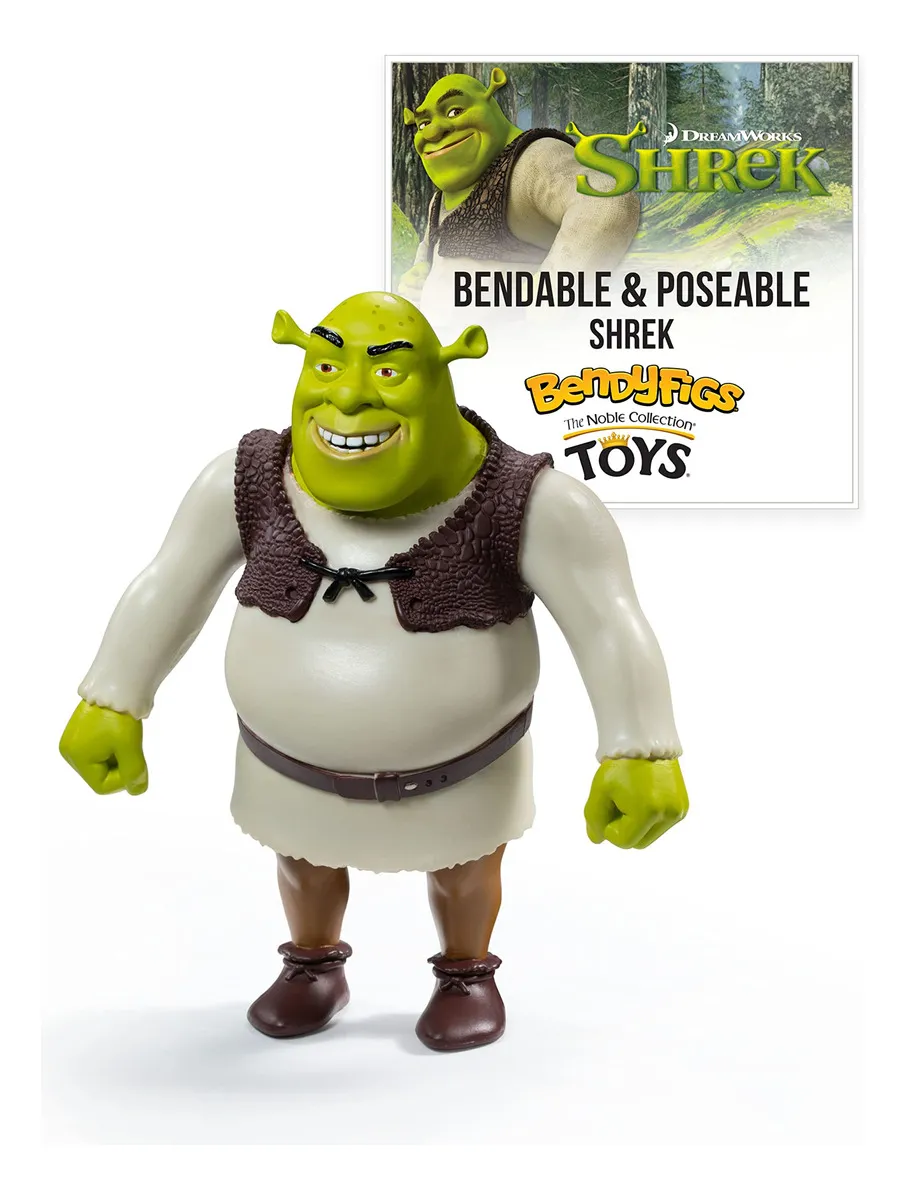 Action Figures Boneco Bendyfigs Shrek 19cm - DreamWorks Shrek - #