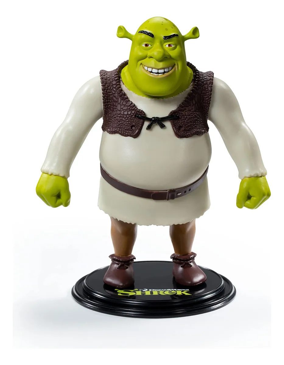 Action Figures Boneco Bendyfigs Shrek 19cm - DreamWorks Shrek - #