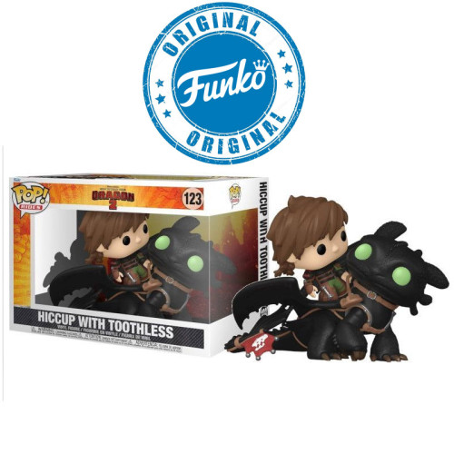 Boneco Dreamworks Dragons Hiccup With Toothless Pop Funko 123-Como Treinar Seu Dragão-123