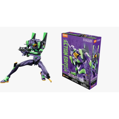 Boneco Evangelion Test Type-01 Action Edition Blokees Model Kit Neon Genesis Evangelion # - Produto Original