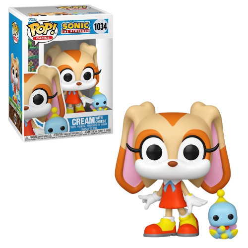 Boneco Funko Pop! & Buddy Sonic The Hedgehog - Cream E Cheese Sonic The Hedgehog #1034 - Produto Original