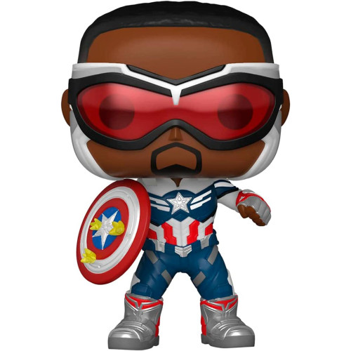 Boneco Funko Pop Captain America Sam Wilson Marvel The Falcon And The Winter Soldier #818 - Produto Original