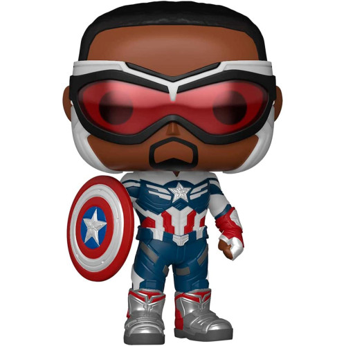 Boneco Funko Pop Captain America Sam Wilson Marvel The Falcon And The Winter Soldier #814 - Produto Original
