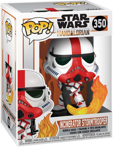 Boneco Funko Pop Incinerator Stormtrooper - Star Wars The Mandalorian - #350