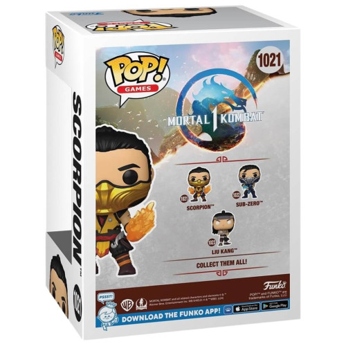 Boneco Funko Pop Scorpion - Mortal Kombat 1 - #1021