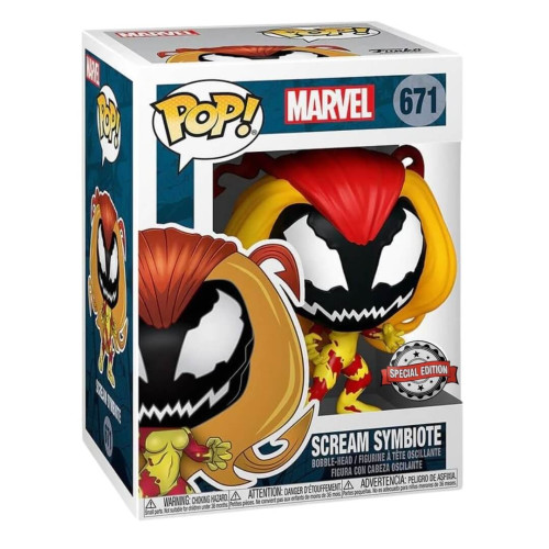 Boneco Funko Pop Scream Symbiote - Marvel - #671