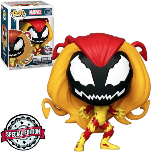 Boneco Funko Pop Scream Symbiote - Marvel - #671