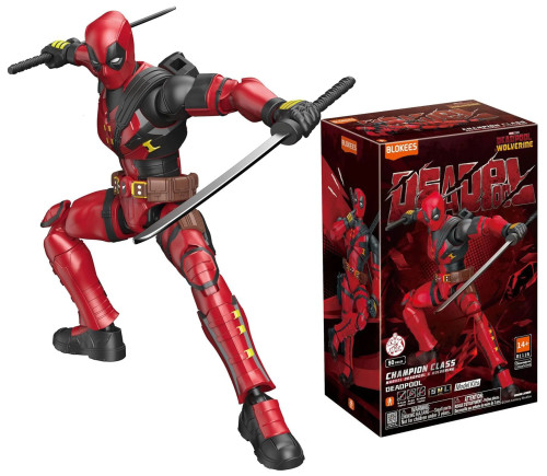 Boneco Marvel Studios Deadpool Champion Class Blokees Model Kit Marvel Deadpool # - Produto Original