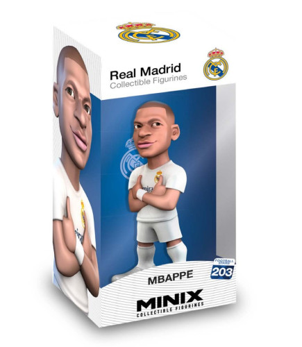 Boneco Minix Mbappé - Futebol Real Madrid # - Produto Original