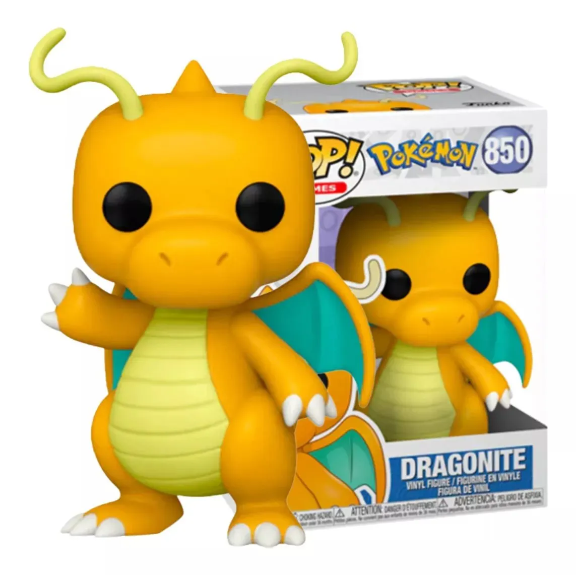 Pokemon – Dragonite Pop! Figura In Vinile 9,5 Cm + Custodia Protettiva – Regalo Da Collezione