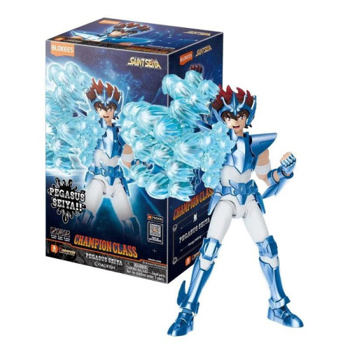 Action Figures Boneco Saint Seiya Os Cavaleiros do Zodíaco Seiya Pegasus Champion Class Blokees-Saint Seiya Cavaleiros Do Zodíaco-