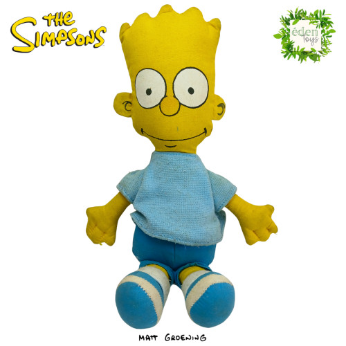 Action Figures Boneco Simpsons - Bart Pelúcia 1990  (cód 598)-Os Simpsons-