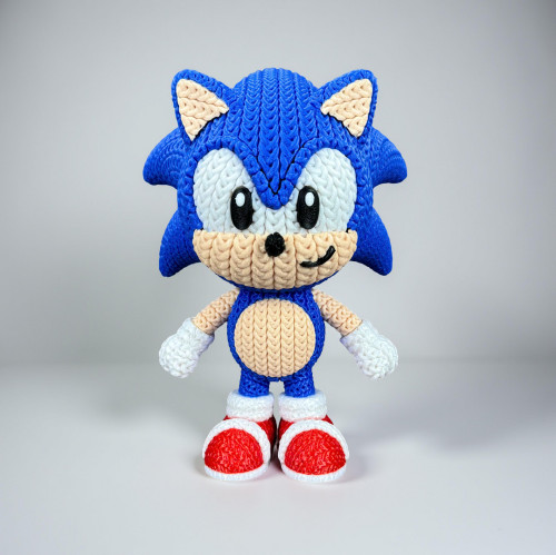 Boneco Sonic Crochê 3D Sonic # - Produto Original