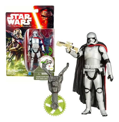 Action Figures Boneco Star Wars Capitã Phasma - The Force Awakens - Hasbro Original-Star Wars: The Force Awakens-