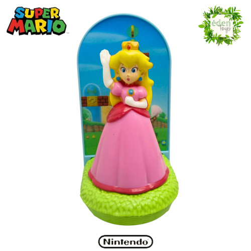 Action Figures Boneco Super Mario - Princesa fundo colorido (cód 051)-Super Mario Bros-