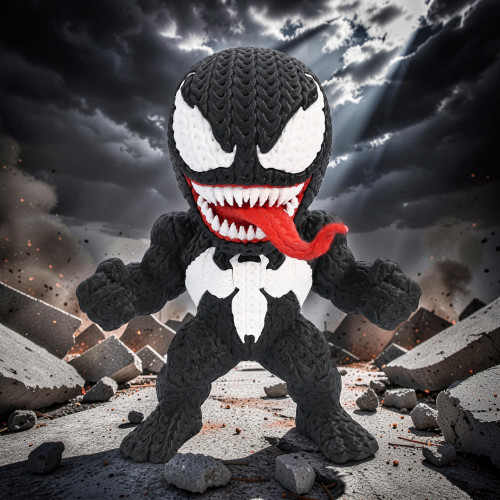Boneco Venom Crochê 3D-Marvel-