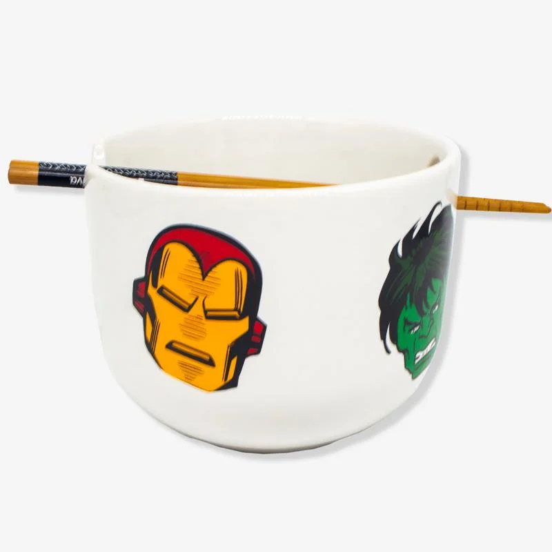 Caneca e Copo Bowl Com Hashi Marvel Comics 500ml - Marvel - #