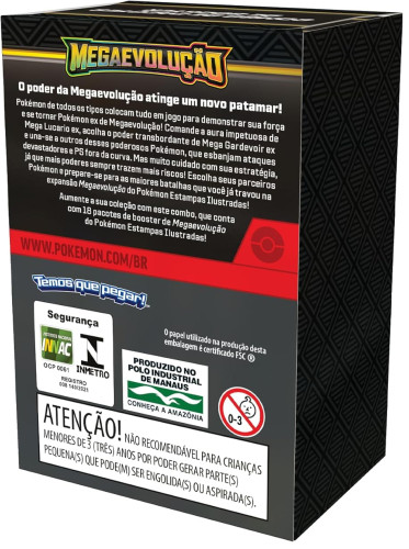 Box 18 Boosters Cards Pokémon Mega Evolução Copag Cartas Em Português - Pokemon - #