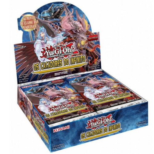 Box 24 Boosters Yu-Gi-Oh! Os Caçadores do Infinito Cards Cartas Konami-Yugioh-