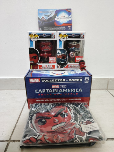 Funko Pop Box Marvel Collectors Corps Captain América Brave New World-Captain America Brave New World-1369