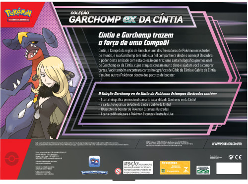 Box Pokémon Coleção Garchomp Ex Da Cíntia Copag Cards Cartas Boosters - Pokemon - #