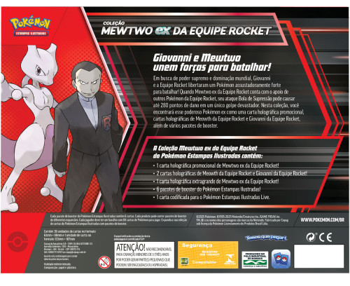 Box Pokémon Coleção Mewtwo Ex Da Equipe Rocket Copag Cards Cartas Boosters - Pokemon - #