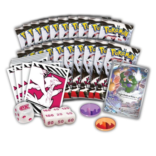 Box Treinador Avançado Pokemon Escarlate e Violeta 10.5 Fogo Branco Copag 121 Cartas - Pokemon Estampas Ilustradas - #