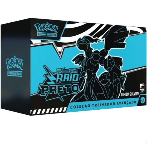 Box Treinador Avançado Pokemon Escarlate e Violeta 10.5 Raio Preto Copag 121 Cartas - Pokemon Estampas Ilustradas - #