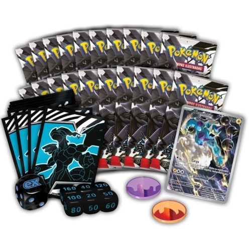 Box Treinador Avançado Pokemon Escarlate e Violeta 10.5 Raio Preto Copag 121 Cartas - Pokemon Estampas Ilustradas - #