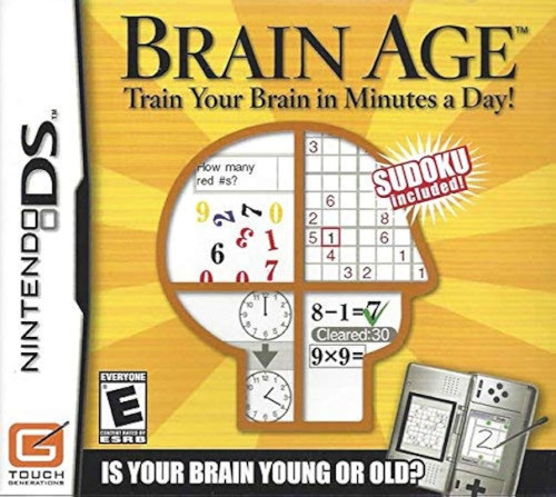 Brain Age DS Usado (sem Caixa)-Nintendo DS-