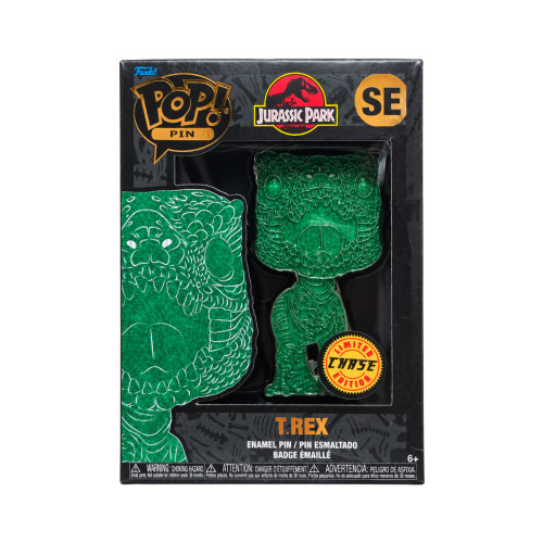  Funko Pop Pin Jurassic Park T.Rex Chase Glitter Limited Edition - Funko # - Produto Original