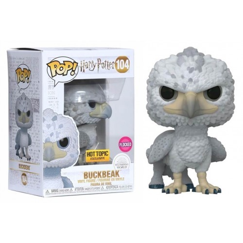 Funko Pop Buckbeak (black Eyes) Hot Topic Exclusive Flocked (danos Na Caixa) Harry Potter #104 - Produto Original