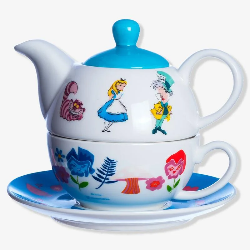 Caneca e Copo Bule 2 em 1 Alice In Wonderland - Zona Criativa - 10025739-Alice No País Das Maravilhas-
