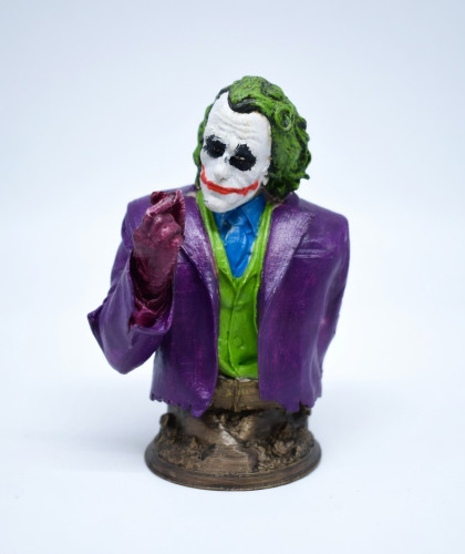 Busto Artesanal Coringa - Peça Única Colecionável-Batman Cavaleiro Das Trevas-