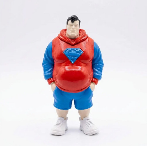 Busto Artesanal Fat Superman - Peça Única Colecinável Superman # - Produto Original