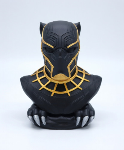 Busto Artesanal Pantera Negra - Peça Única Colecionável Pantera Negra # - Produto Original