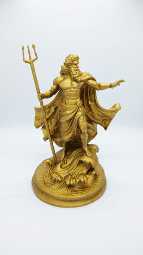 Busto Artesanal Poseidon - Peça Única Colecionável Poseidon # - Produto Original