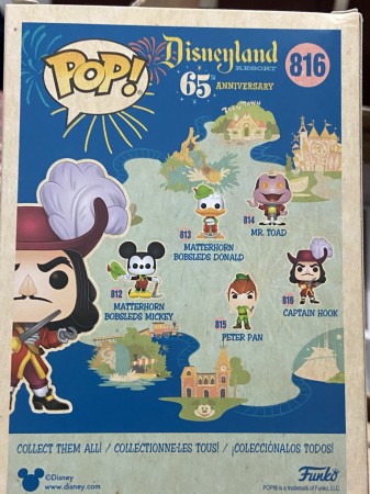 Funko Pop! Disneyland 65th Anniversary: Capitão Gancho - Disneyland 65th Anniversary - #816