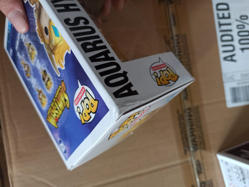 Caixa Danificada Funko Pop Saint Seiya Cavaleiros do Zodíaco Hyoga de Aquário Aquarius Hyoga 1425 - Saint Seiya - #1425