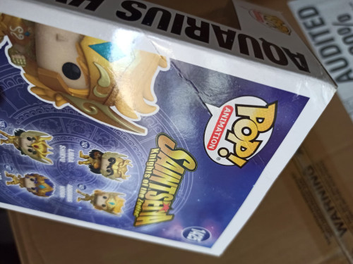 Caixa Danificada Funko Pop Saint Seiya Cavaleiros do Zodíaco Hyoga de Aquário Aquarius Hyoga 1425 - Saint Seiya - #1425