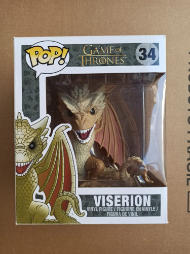 Caixa Danificada Olhe Fotos Funko Pop Game of Thrones Viserion 34 Original-Game Of Thrones-34