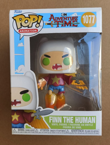 Caixa Danificada Olhe Fotos Funko Pop Hora da Aventura Adventure Time Finn 1077-Adventure Time-1077