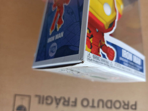 Caixa Danificada Olhe Fotos Funko Pop Marvel Homem de Ferro Iron Man 1421 - Marvel - #1421
