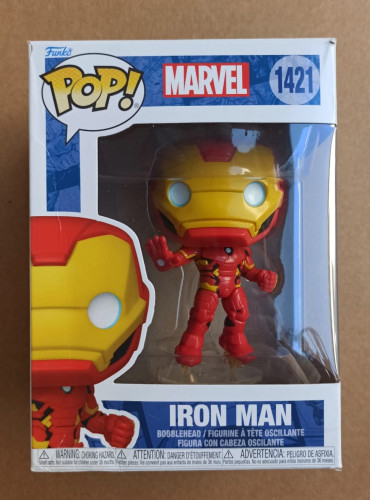Caixa Danificada Olhe Fotos Funko Pop Marvel Homem de Ferro Iron Man 1421-Marvel-1421