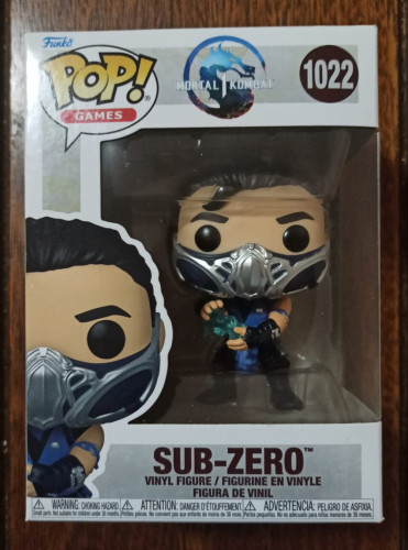 Caixa Danificada Olhe Fotos Funko Pop Mortal Kombat Sub-Zero 1022 - Mortal Kombat - #1022