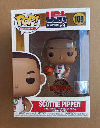 Caixa Danificada Olhe Fotos Funko Pop NBA USA Basquete Scottie Pippen 109-NBA-109